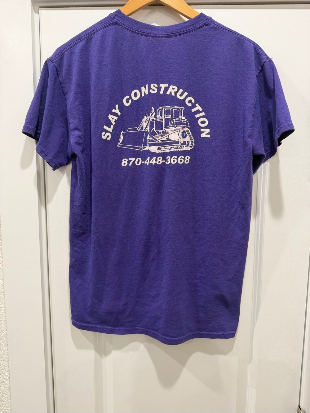 Slay Construction Purple Graphic Tee